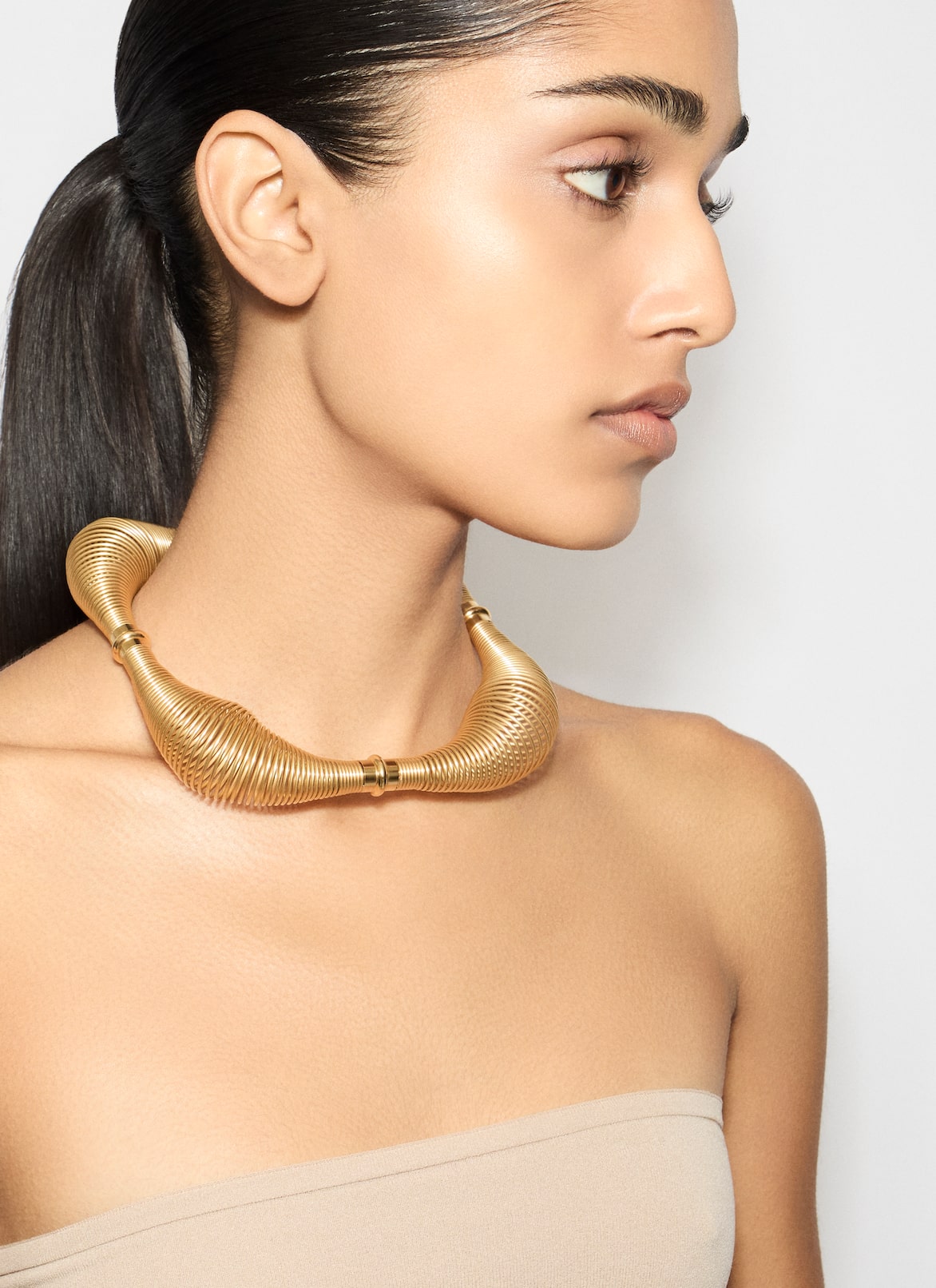 SPIRAL NECKLACE ALAÏA GOLD SPIRAL NECKLACE